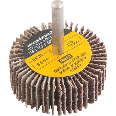 Roda lixa minikontour 50x20mm g36 haste 6mm - Vonder