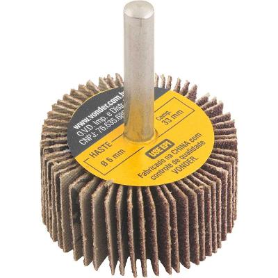 Roda lixa minikontour 40x20mm g80 haste 6mm - Vonder