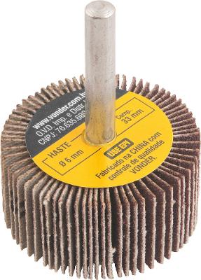 Roda de Lixa 40mmX20mm c/ Haste G120 - Vonder