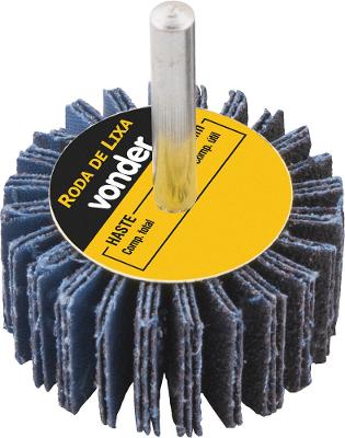 Roda de Lixa 80mmX30mm c/ Haste G50 Vonder