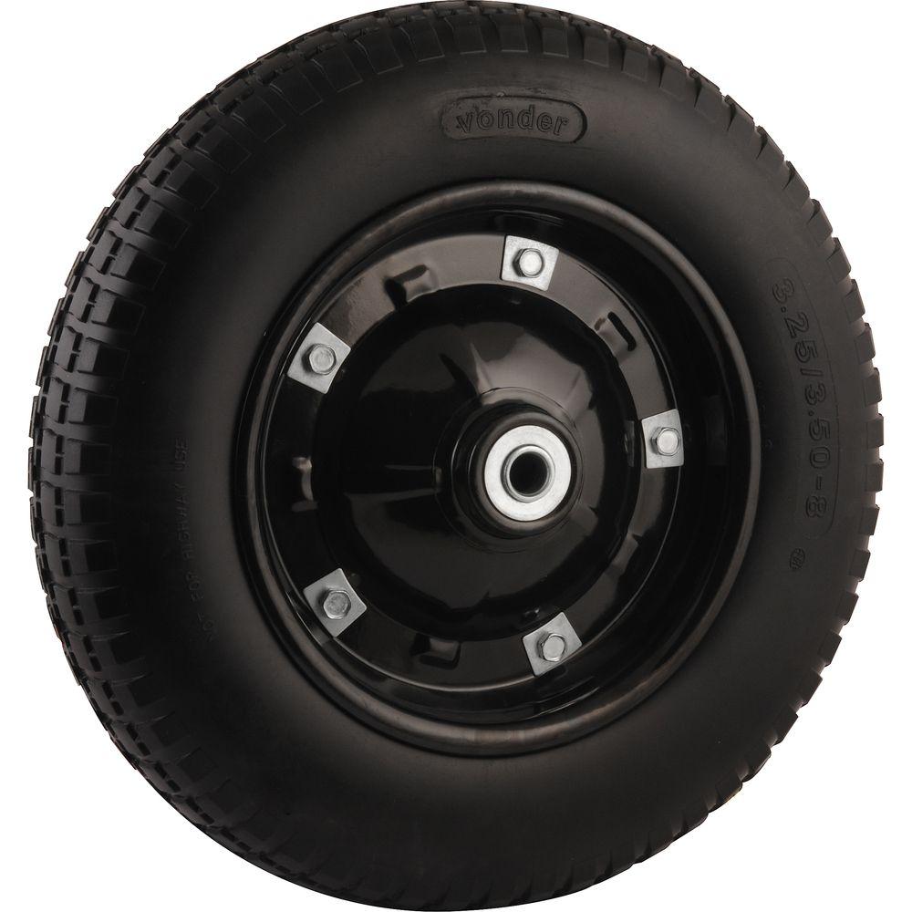 Roda Completa com Pneu Maciço Furo de 3/4" Vonder - 2