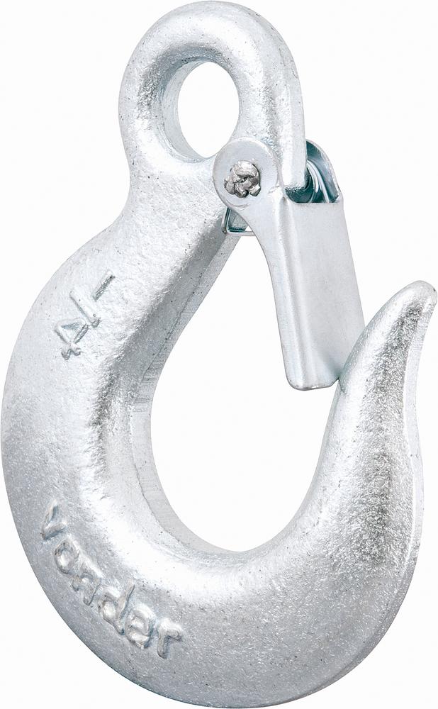 Gancho olhal fixo 3/8" 1,5t c/ trava leve galvanizado Vonder - 1