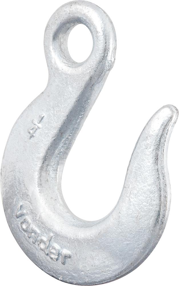 Gancho olhal fixo 3/4" 5,0t s/ trava leve galvanizado Vonder - 1
