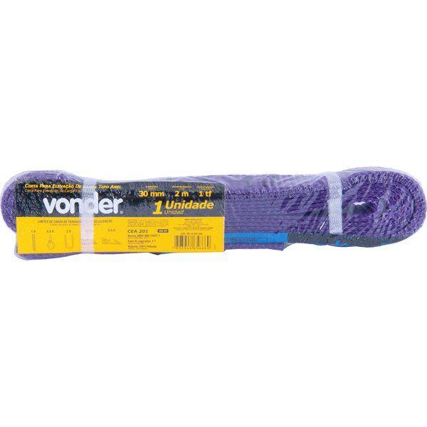 Cinta Elevação de Carga Vonder 7:1 2 metros 1 Toneladas - 1