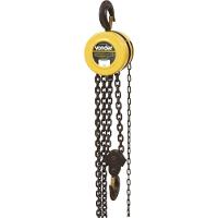 Talha Manual 1 Ton Elevação 3m Vonder com Corrente Gancho - 1