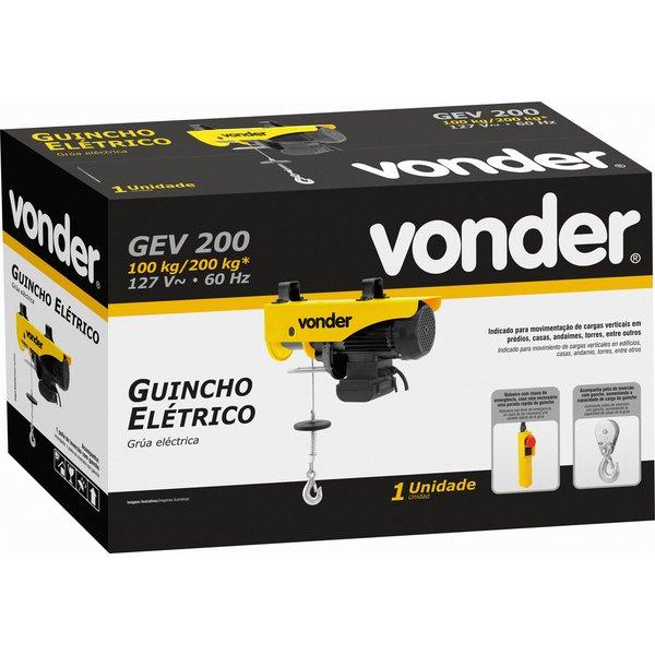 Guincho elétrico 100/200Kg 127v gev200 - Vonder - 5