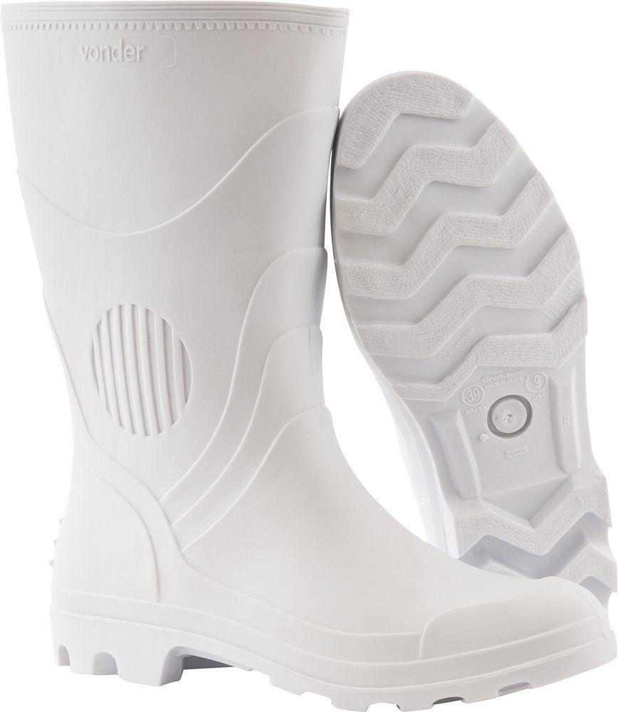 Bota pvc 45 cano médio com forro branco ca3151 - Vonder - 1