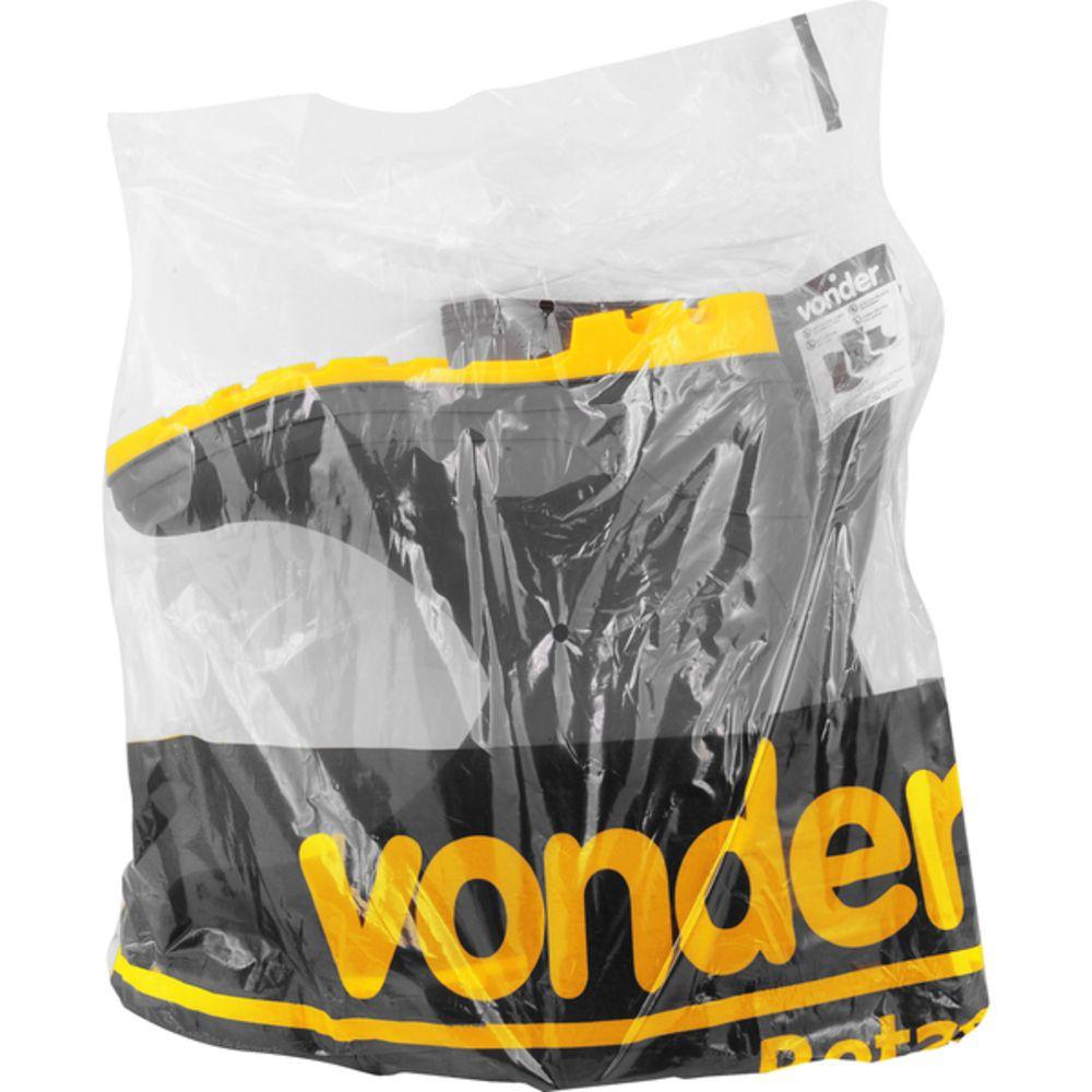 Bota Preta e Amarela PVC Tam. 40 com Forro Vonder - 2
