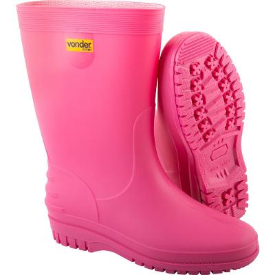 Bota Rosa PVC com Forro 36/37 Vonder