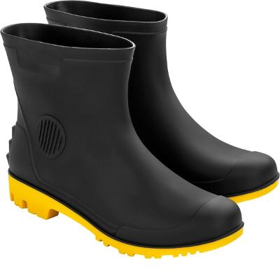Bota (Ak) Pvc 43 Preta/Amarela C3/4 Cf Vonder