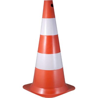 Cone sinalização 75cm laranja/branco polietileno - Vonder