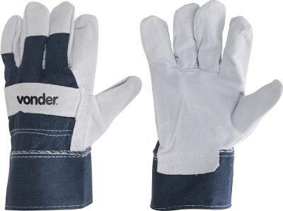 Luva mista 7cm palma raspa dorso jeans ca29890 - Vonder