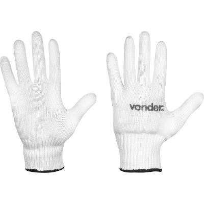 Luva de Helanca Branca com 06 pares - Vonder