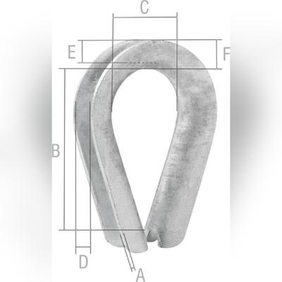 Anilha p/ cabo aço 1/8" leve galv c/ 2 pç cart Vonder