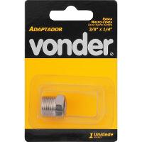 Adaptador 3/8x1/4" macho/npt aço zincado com 1 peça Vonder - 3