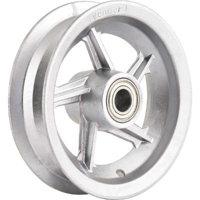 Aro Alumínio 3,50x8 200kg Rolamento Esfera Eixo 25mm Vonder