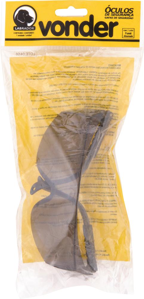 Óculos Policarbonato Labrador Cinza s/ Anti Embaçante Vonder - 1