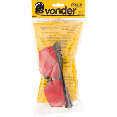 Óculos Policarbonato Fortex Vermelho Sem Anti Embaçante Ca30