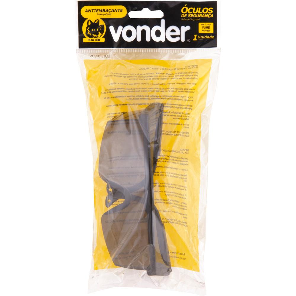 Óculos Policarbonato Fortex Cinza Anti Embaçante Vonder - 2