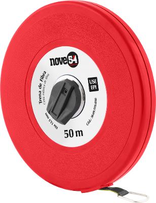 Trena fibra 50mx12,5mm longa fechada Nove54