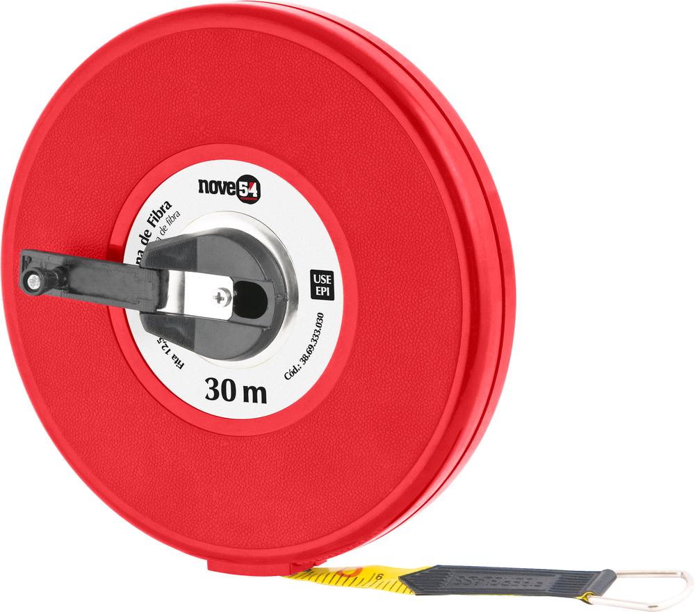 Trena fibra 30mx12,5mm longa fechada - Nove54 - 2