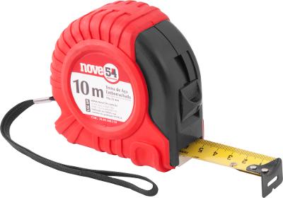 Trena aço 10mx25mm curta emborrachado - Nove54