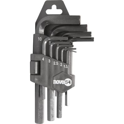 Jogo de Chaves Allen Curta 1,5mm à 10mm 9 Peças - Nove54