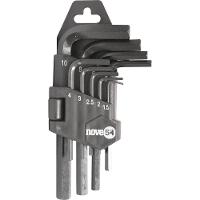 Jogo de Chaves Allen Curta 1,5mm à 10mm 9 Peças - Nove54 - 1