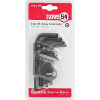 Jogo de Chaves Hexalobular T10 à T50 com 9 Peças - Nove54 - 2