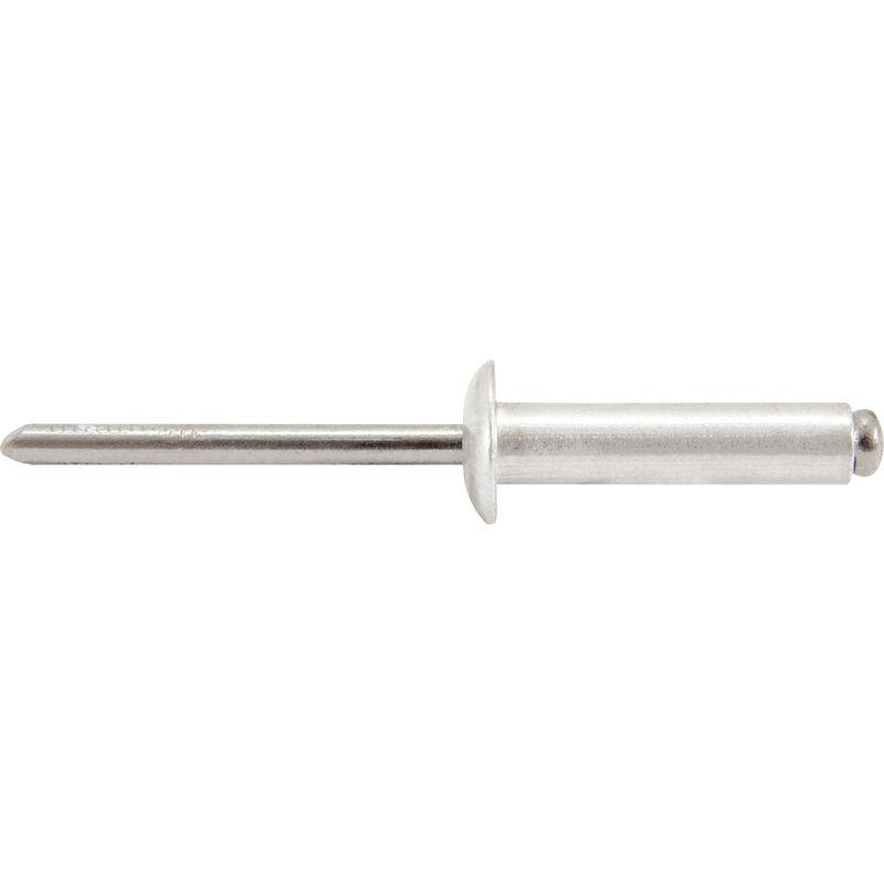 Rebite Repuxo De Alumínio 3,2x12,0mm Mandril Aço Com 100 Peç - 1