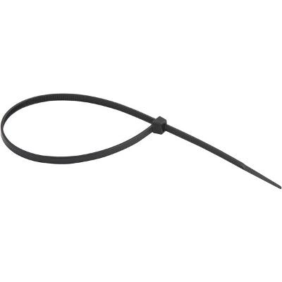 Abraçadeira de nylon 400x4,8mm preta com 100 peças - Nove54