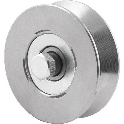 Roldana para portão 2.1/2" tipo V em aço polido - Vonder