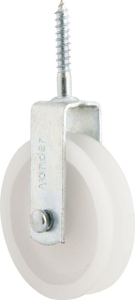 Roldana plástica 6cm com parafuso 20kg Vonder - 1