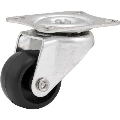 Rodizio giratório 1" leve 10kg pvc preto Vonder