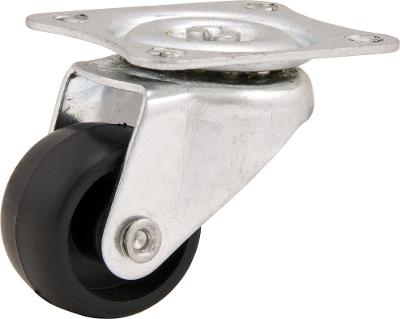 Rodizio giratório 1" leve 10kg pvc preto Vonder