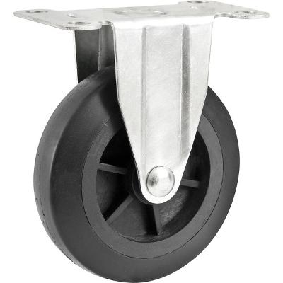 Rodizio fixo 4" para carrinho plastico 150kg Nove54