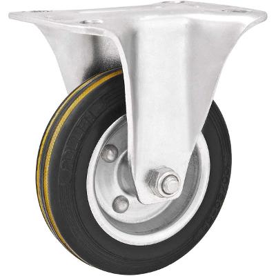 Rodizio fixo 4" média 88kg núcleo chapa borr. preta Vonder