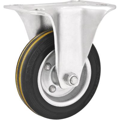 Rodizio fixo 5" média 140kg núcleo chapa borr. preta Vonder