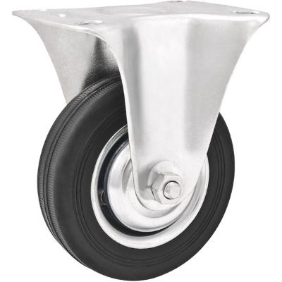 Rodizio fixo 6" leve 130kg núcleo chapa borr. preta Vonder