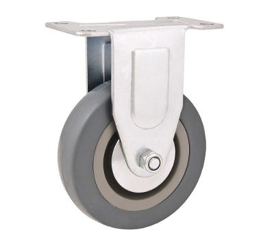 Rodizio Fixo 4  Média 55kg Núcleo Pvc Borracha Cinza Rf504 -