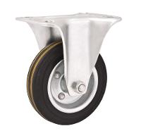 Rodizio fixo 3" média 60kg borracha preta Vonder - 1