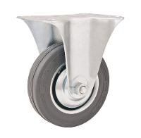 Rodizio fixo 3" leve 40kg núcleo chapa borracha cinza Vonder - 1