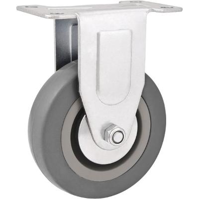 Rodizio Fixo 3 Média 45kg Pvc Borracha Cinza Rf503 Vonder