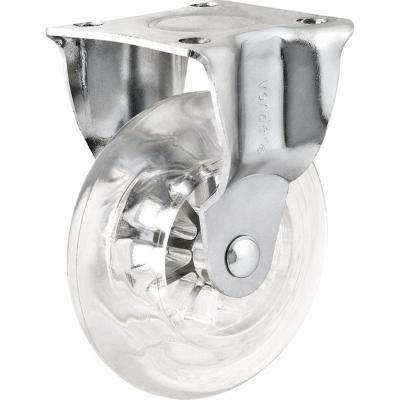 Rodizio fixo 2" leve 35kg poliuretano transparente - Vonder
