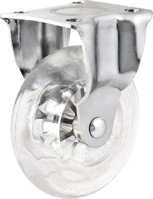 Rodízio Fixo 3" Pu Transp Nove54
