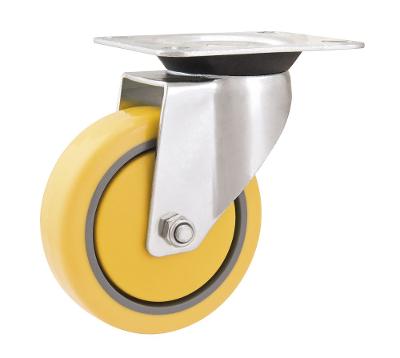Rodizio Giratório 3'' Média 50kg Pvc Poliuretano Rg803 Vonder