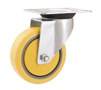 Rodizio Giratório 3'' Média 50kg Pvc Poliuretano Rg803 Vonder - 1