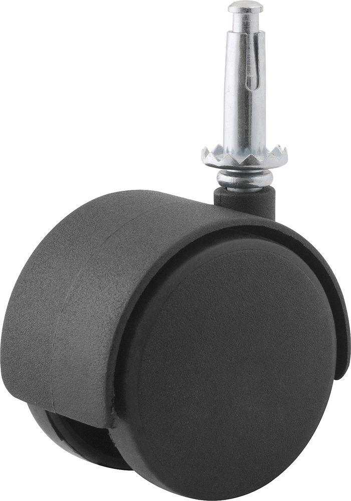 Rodizio Giratório Duplo 60mm 30kg Nylon Cone 8x38mm Vonder - 1