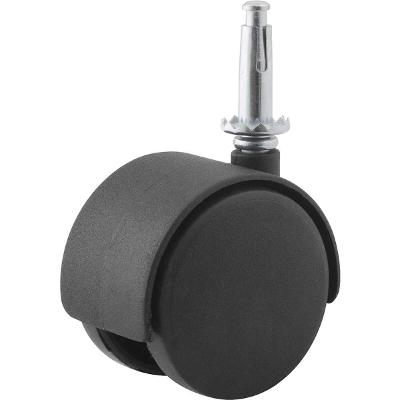 Rodizio Giratório Duplo 60mm 30kg Nylon Pino Cone 8x38mm Rc9