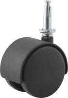 Rodizio Giratório Duplo 60mm 30kg Nylon Cone 8x38mm Vonder - 1